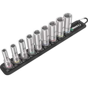 Set de Nuci Wera Belt B Deep 1 cu 9 Piese, 38, Textilgurt