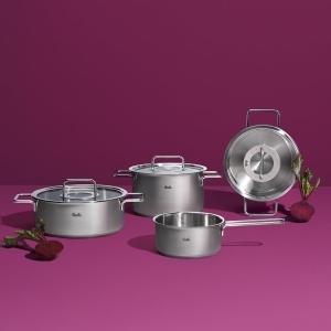 Set de oale Fissler Pure Collection 5 piese otel inoxidabil compatibil inductie - Img 2
