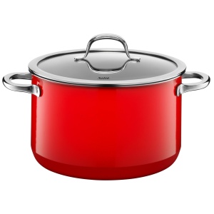 Set de oale Silit Passion Red 4 piese material Silargan compatibil cu inductia culoare rosie - Img 4