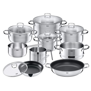 Set de Oale Silit Toskana 10 piese, inox, inductie, cu capac din sticla