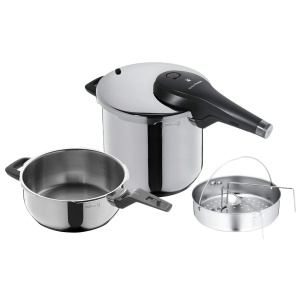 Set de oale sub presiune WMF Perfect Premium One Pot Inductie 3 piese oala sub presiune 65l 3l cu set de insertii inductie oala sub presiune otel inox