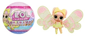 Set de Papusi L.O.L. Surprise Fairy Tots - Inclus 1 Papusa, 8 Stiluri, Culoare Roz