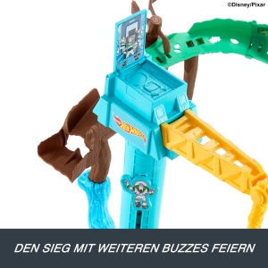 Set de pista Hot Wheels Buzz Lightyear, 164, cu vehicul inclus, pentru copii 4 - Img 5