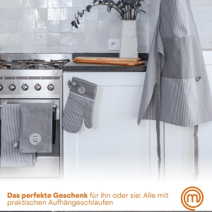Set de prosoape de bucatarie MasterChef, 100 bumbac, gri, 4 bucati - Img 7