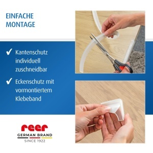 Set de protectie pentru colturi si margini reer, 4 colturile 2 m, transparent - Img 7