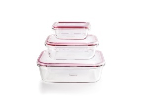 Set de recipiente alimentare IBILI 754750, 3 piese, capacitate 180 ml, 650 ml si 1500 ml