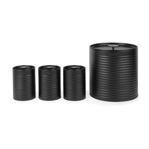 Set de recipiente pentru bucatarie Russell Hobbs RH03270EU7, 4 piese, otel, negru