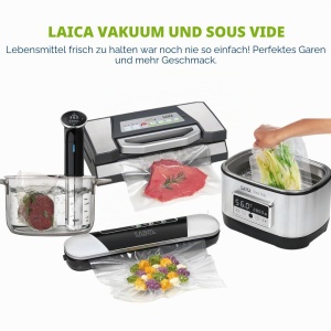 Set de recipiente vidate din sticla LAICA, 0.5L si 1.5L, reciclabile - Img 7