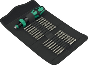 Set de scule Wera Kraftform Kompakt 60 RA-R, 17 piese, cu mecanism de ratchet