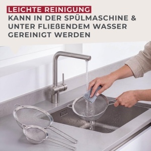 Set de site din inox Fackelmann 3 piese, spatiu de lucru eficient, usor de curatat - Img 6