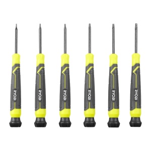 Set de surubelnite de precizie Ryobi RHSDSPCT6, 6 piese, Torx, cu capete magnetice