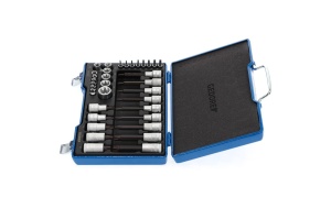 Set de surubelnite GEDORE 34 piese, 14 12, pentru automobile, albastru - Img 2