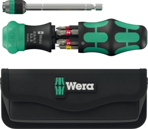 Set de surubelnite Wera Kraftform Kompakt 25 RA-R, 6 piese, cu bituri incluse