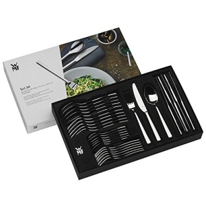 Set de tacamuri din otel inoxidabil WMF Palermo 6 persoane set de tacamuri 30 de bucati cutit monobloc Cromargan din otel inoxidabil lustruit lucios p - Img 15