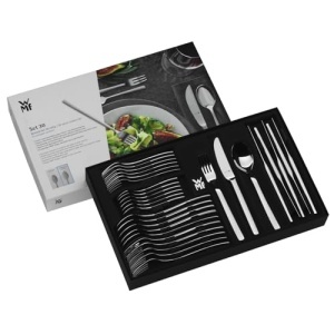 Set de tacamuri din otel inoxidabil WMF Sonic 6 persoane set de tacamuri 30 de bucati cutit cu maner gol Cromargan protect lustruit rezistent la zgari - Img 13