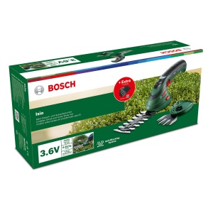 Set de taiat iarba si arbusti Bosch Isio, 3.6V, lama 12 cm, cu manusi XL - Img 7