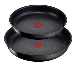 Set de tigai Tefal Ingenio Unlimited On 3 piese cu inductie cu acoperire antiaderenta, economie de spatiu, stivuibil, maner universal detasabil, semnal termic la temperatura ideala de prajire, L39598 - Img 2