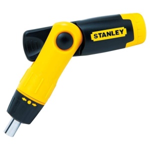 Set de unelte cu clichet Stanley 25 piese, maner articulat, in cutie - Img 3