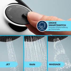 Set dus GROHE Vitalio 110, 3 tipuri de jet, crom, 900mm - Img 5