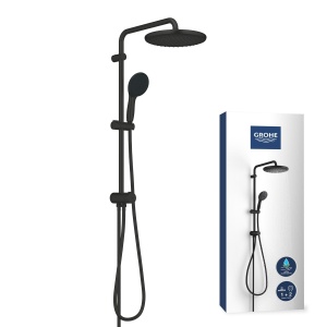 Set dus GROHE Vitalio 250, 2 moduri de jet, 250mm, negru mat