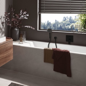 Set dus hansgrohe Pulsify Select S, 3 tipuri de jet, 1,25 m, negru mat - Img 2
