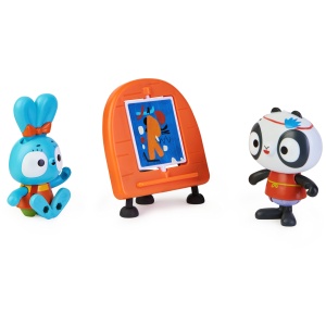 Set Figurine Brave Bunnies - 3 Figurine cu Accesorii, Bop si Boo, pentru Copii 3 - Img 6
