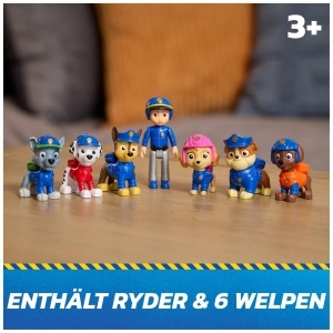 Set Figurine PAW Patrol Chase, Marshall, Skye, Rubble, Rocky, Zuma, Ryder, 7 personaje, 6 cm - Img 2