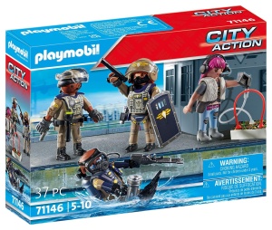 Set Figurine PLAYMOBIL City Action SWAT, 4 Figurine si 33 Accesorii, 71146 - Img 2