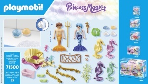 Set Figurine PLAYMOBIL Princess Magic 71500 cu Seepferdchen si Dekomuscheln - Img 4