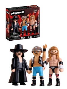 Set Figurine PLAYMOBIL WWE Attitude Era - Undertaker, Stone Cold, Triple H