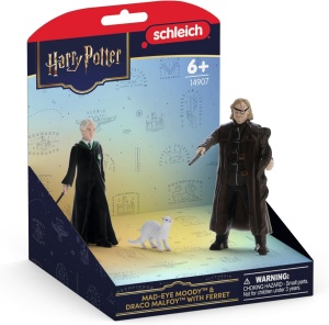 Set Figurine Schleich Harry Potter - Mad-Eye Moody si Draco Malfoy cu Frettchen, 2 Figuri