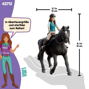Set Figurine Schleich HORSE CLUB - Lisa si Storm, 6 piese, pentru copii de la 5 ani - Img 5