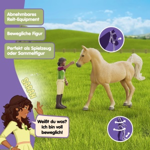 Set Figurine Schleich HORSE CLUB Sarah si Mystery, 6 piese, pentru copii 5-12 ani - Img 4