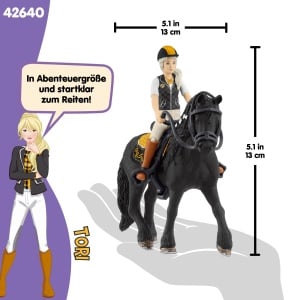 Set Figurine Schleich Horse Club Tori si Princess, 8 Piese, pentru Copii de la 5 Ani - Img 5