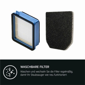 Set filtre AEG ASKW1 lavabile pentru aspiratoare QX6QX7QX8-2 performanta optima albastrugri - Img 3