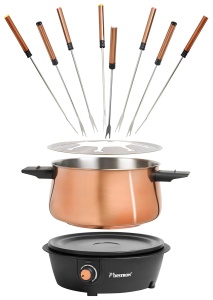 Set Fondue Bestron AFD850CO pentru 8 persoane, capacitate 1.5 l, putere 1500 W, culoare cupru - Img 2