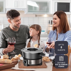 Set fondue electric BlackDecker BXFC1000E 1000W 2L Termostat reglabil - Img 6