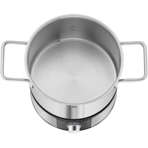 Set fondue WMF Lono pentru 8 persoane, fondue electric, 1400 W, reglare temperatura, suport furculita, oala cu inductie 1.2l, oala fierbinte, otel inoxidabil mat - Img 12
