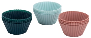 Set forme pentru briose Dr Oetker Vintage 12 piese silicon platina rezistenta temperatura -40degC pana la 230degC - Img 4
