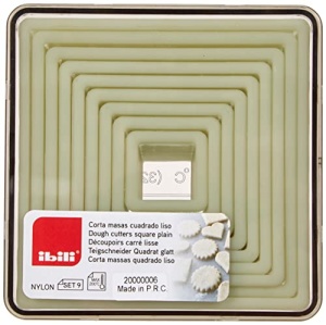 Set forme pentru taiat aluaturi IBILI Corta Masas Cuadrado Liso 9 piese design robust - Img 2