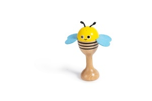 Set instrumente muzicale copii Hape Rhythmus-Kit Natur 5 piese design natural - Img 6