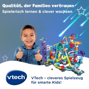 Set interactiv de constructie VTech Marble Rush Space Magnetic XL300 E, 115 piese, pentru copii 4-12 ani - Img 7