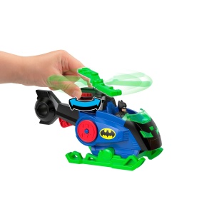 Set Joc Imaginext DC Super Friends cu Batcopter si Figurine Batman si Man-Bat - Img 2