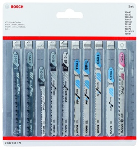 Set lame ferastrau pendular Bosch Professional 10 piese pentru lemn si metal