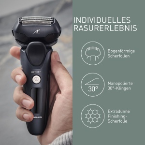 Set lame si folie de ras Panasonic WES9015Y1361, compatibil ES-LT6NES-LT4N, otel inoxidabil, sistem cu 3 lame - Img 3