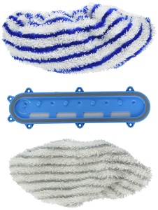 Set lavete mop microfibra Rowenta ZR0095, compatibil Aqua X-Force, negru