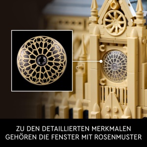 Set LEGO Architecture Notre-Dame de Paris, 4383 piese, model detaliat pentru adulti - Img 4