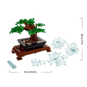 Set LEGO Bonsai pentru Adulti, Model 10281, 878 Piese, Decoratiune Interioara - Img 7