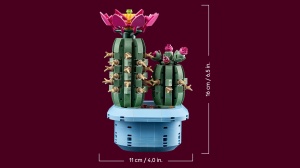 Set LEGO Botanicals 11509 Kaktus Decorativ cu Flori Roz 482 Piese pentru Copii si Adulti - Img 8
