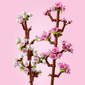 Set LEGO Botanicals Kirschbluten 40725 - 430 piese, flori artificiale, decoratiune birou - Img 3